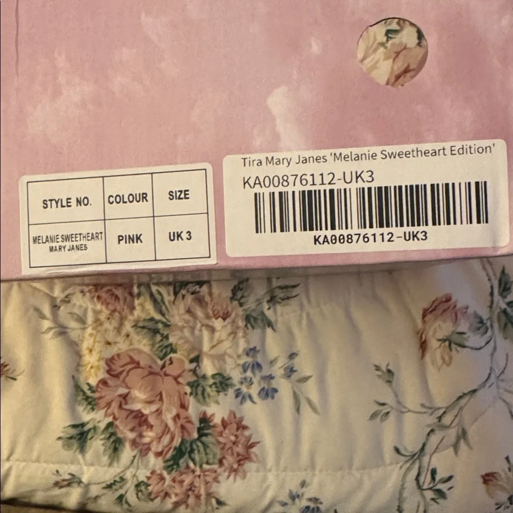 Koi Pink and Tan Platform Shoes with Heart Design
